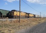 UP 7309  27Feb2011  Taking Sunday Off NB along the Old Burk Hwy in the WT&J yard 